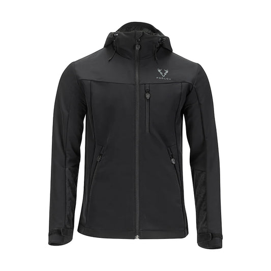 FORLOH AllClima Stretch Woven Jacket in Black — technical stretch woven hunting jacket, available at Glenwood Springs Outdoors