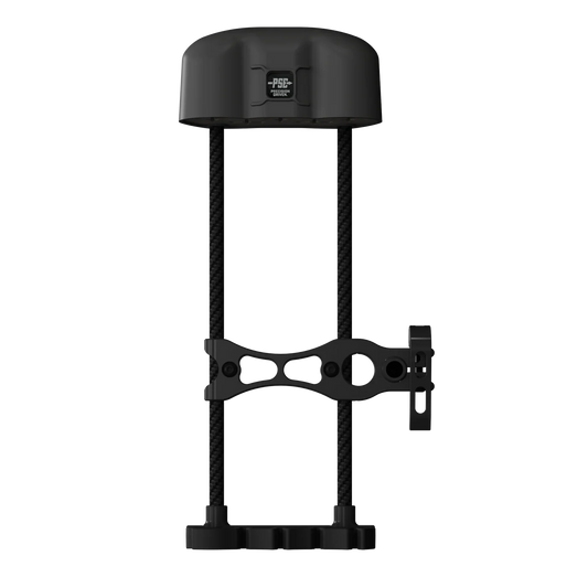 PSE Bow Quiver in Black — bow-mounted arrow quiver for bowhunting, available at Glenwood Springs Outdoors