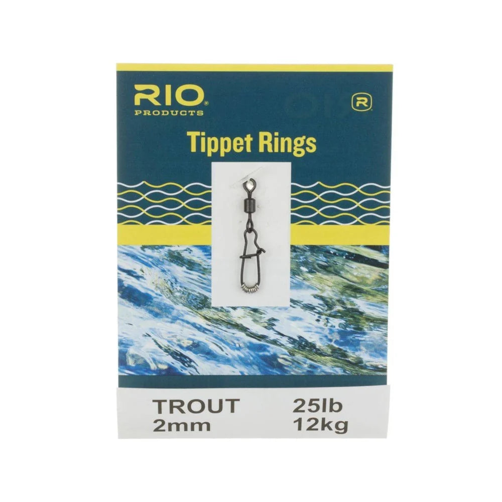 RIO Tippet Rings in Trout and Steelhead sizes — fly fishing tippet rings for leader extension and two-fly nymphing rigs, available at Glenwood Springs Outdoors
