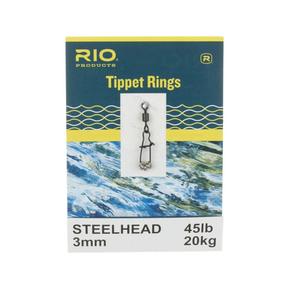 RIO Tippet Rings in Trout and Steelhead sizes — fly fishing tippet rings for leader extension and two-fly nymphing rigs, available at Glenwood Springs Outdoors