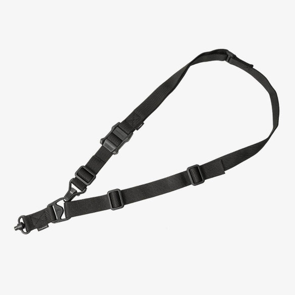 Magpul MS3 Single QD Gen2 Sling in Black — convertible 1-to-2 point QD rifle sling, available at Glenwood Springs Outdoors