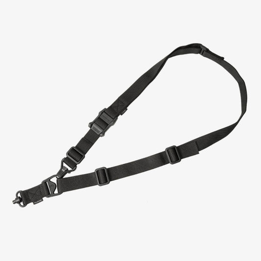 Magpul MS3 Single QD Gen2 Sling in Black — convertible 1-to-2 point QD rifle sling, available at Glenwood Springs Outdoors
