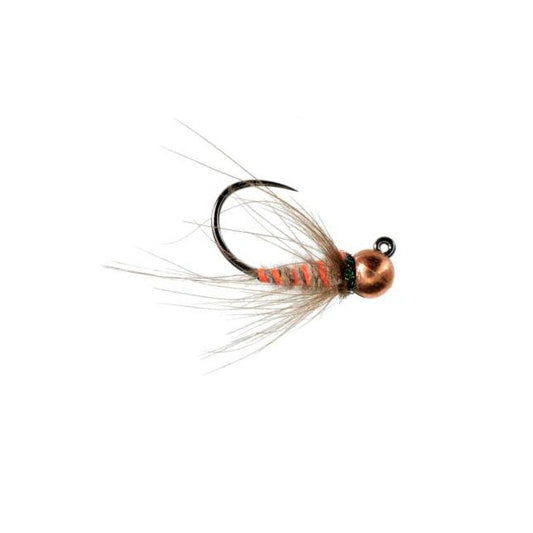 Jiggy Soft Hackle Carrot Nymph tungsten jig soft hackle wet fly sizes 12, 14, 16 and 18 for trout fishing on the Roaring Fork and Frying Pan rivers in Colorado