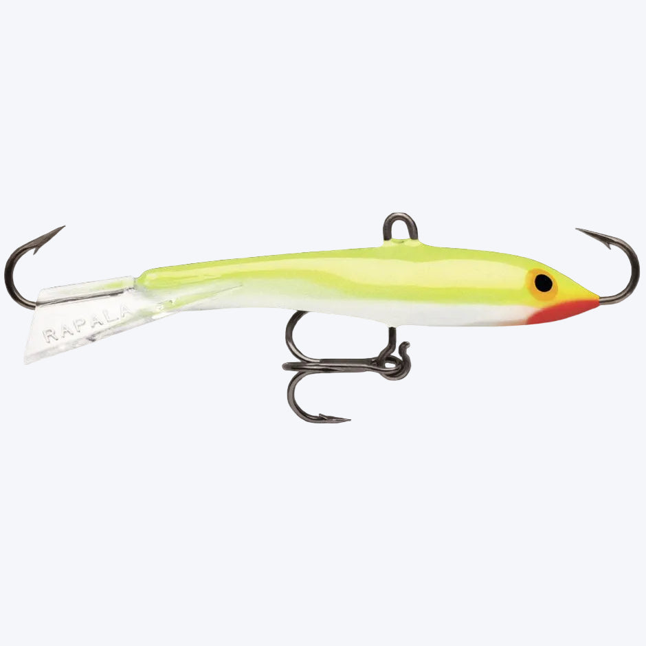 Rapala Jigging Rap - 5/16oz Silver Fluorescent Chartreuse