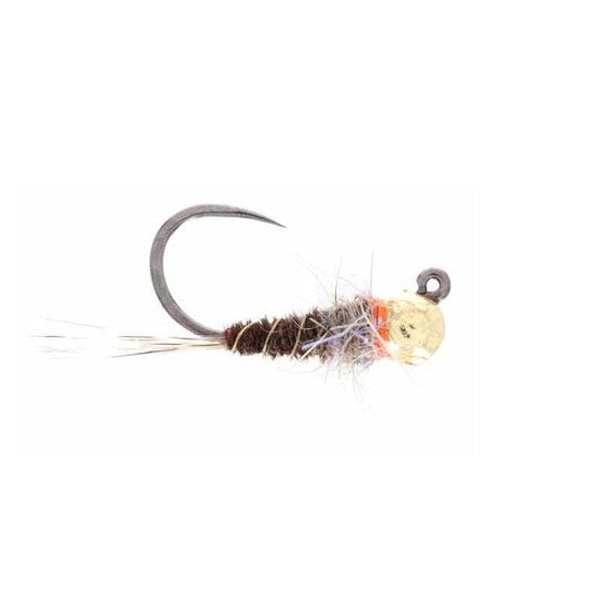 Jiggy UV Frenchie TB tungsten jig euro nymph with UV hot spot sizes 16 and 18 for trout fishing on the Roaring Fork and Frying Pan rivers in Colorado