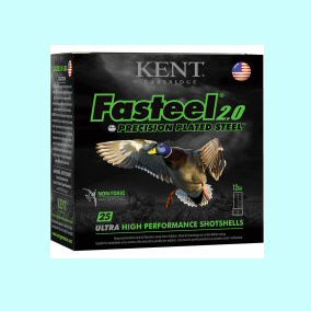 Kent Cartridge Fasteel 2.0 Precision Plated Steel 12ga 2 3/4 1550FPS 1 1/16oz. 2# - Case