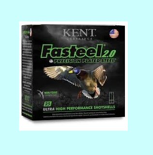 Kent Cartridge 12ga Fasteel 2.0 Precision Plated Steel / 3 1/2 1550FPS 1 3/8oz. 3# - Case