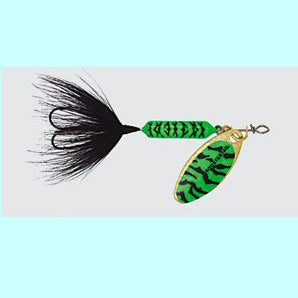 Worden's Rooster Tail 1/6 oz 210 Inline Spinner - Lime Tiger LIT