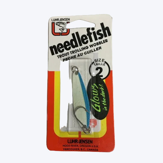 Luhr-Jensen Needlefish Size 2 - Everglow Blue Stripe