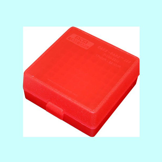 MTM Case-Gard P-100-9-00 - Ammo Box 100 Round Flip-Top 9mm 380 ACP