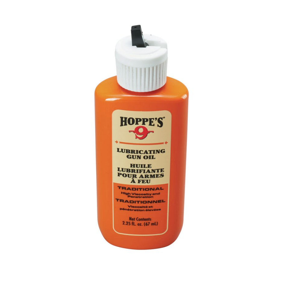 Hoppe's No. 9 Lubricating Oil with precision dispenser tip — firearm lubricant and rust protection, available at Glenwood Springs Outdoors