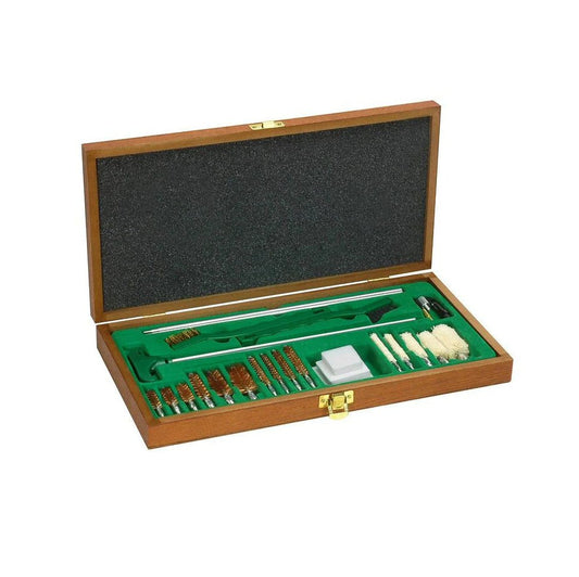 Remington Sportsman 27-Piece Gun Cleaning Kit – Multi-Caliber Cleaning System in a Wood Case
