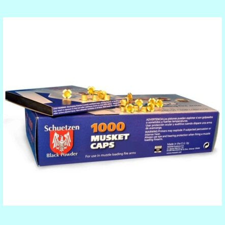 Schuetzen 4-Wing Musket Caps 100-count box for black powder muzzleloader ignition — Glenwood Springs Outdoors