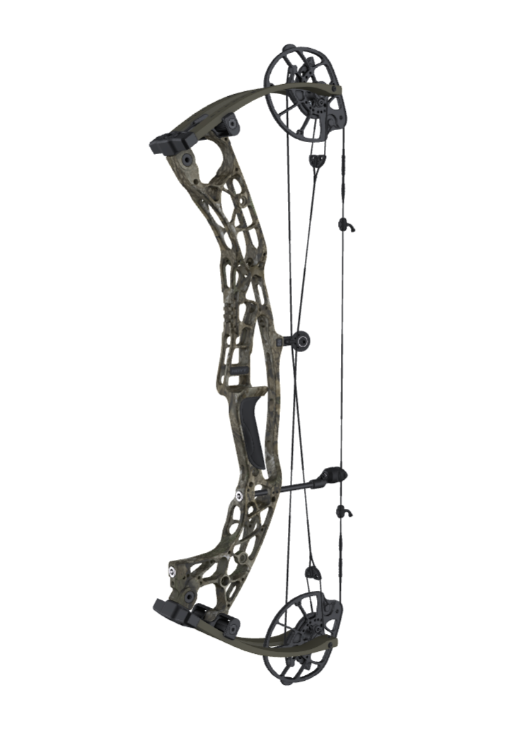 Hoyt Alpha AX-2 29 in Realtree Camo — hunting compound bow 2025, 340 FPS, draw weight 40-80 lbs, right and left hand