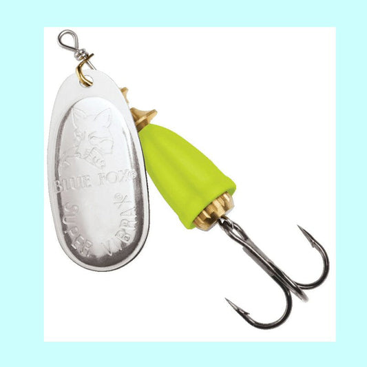 Blue Fox Vibrax #5 - Silver/Fluorescent Yellow