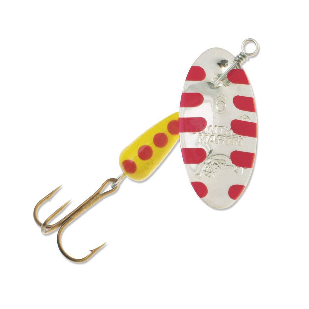 Panther Martin 1/16oz Salamander Silver spinner — earthy silver-pattern inline trout spinner for Colorado rivers and streams, available at Glenwood Springs Outdoors