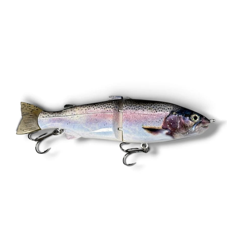 Dynamic Lures 7 inch glide bait in Slimer color pattern for trout and bass fishing