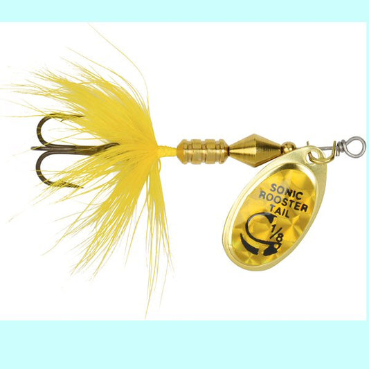 Sonic Rooster Tail 1/4oz - Yellow Mylar YLMY