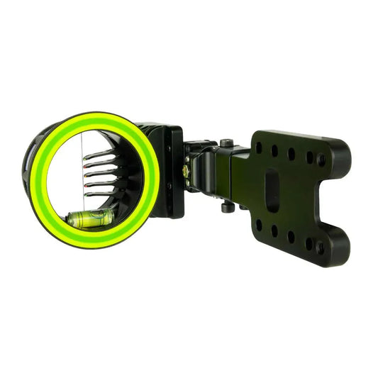 Spot Hogg Hunter bow sight with Multi-Ring Technology and machined aircraft-grade aluminum housing — precision bowhunting sight for low-light and backcountry field conditions