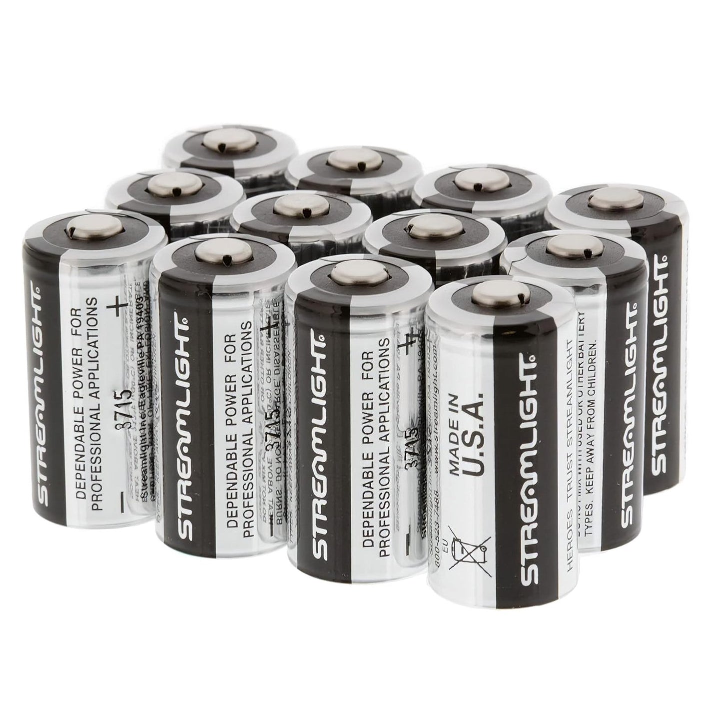 Streamlight Lithium 3V CR123A 12 Pack