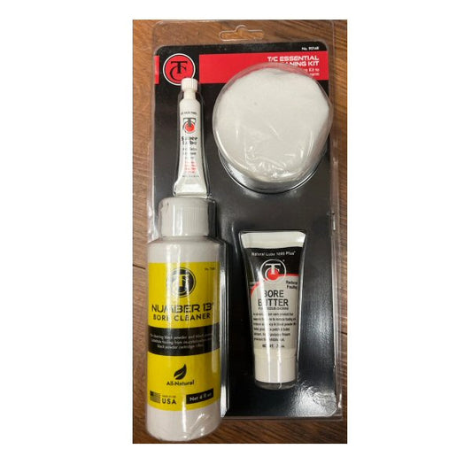 Thompson Center Essential Cleaning Kit with brushes patches and tools for muzzleloader barrel and breech plug maintenance