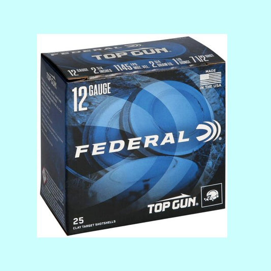 Federal Top Gun Target Load 12 Gauge 2 3/4″ 1 1/8 oz 7½ Shot 1145 fps- CASE