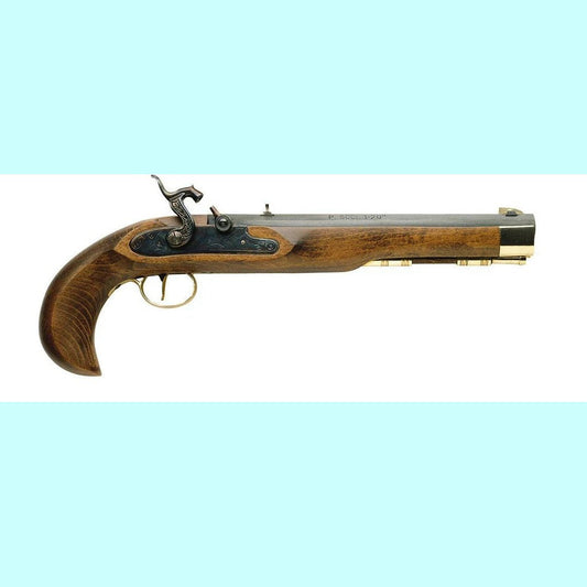 Traditions Kentucky Pistol .50 caliber percussion — traditional black powder pistol with walnut stock and brass hardware