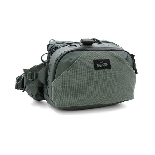 Umpqua SwiftLink Ledges Waist Pack — fly fishing hip pack with SwiftLink wading belt clip system, available at Glenwood Springs Outdoors