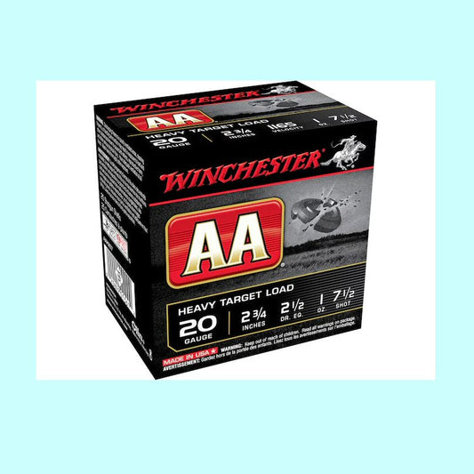 Winchester 20 Gauge AA Target 2-3/4 1165 1oz 7-1/2 shot