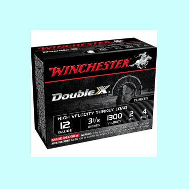 Winchester 12ga Double X #4 Shot High Velocity Turkey Load 1300fps 2oz
