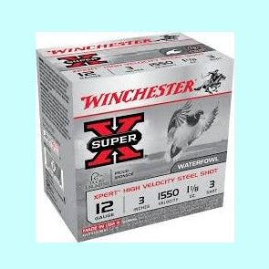 Winchester Super X Steel 12GA 3” 1550FPS 1 1/8OZ #3