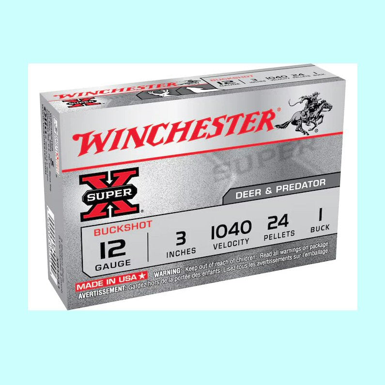 Winchester 12ga Super X 1 Buck Buckshot 1250fps 1oz
