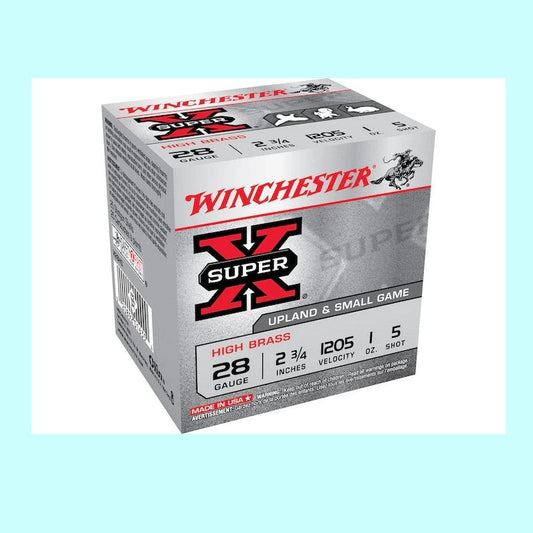 Winchester Super X 28ga  2-3/4” 1205fps 1oz #5 shot