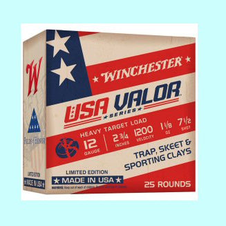 Winchester 12GA USA Valor 2 3/4 1200FPS 1 1/8OZ #7.5
