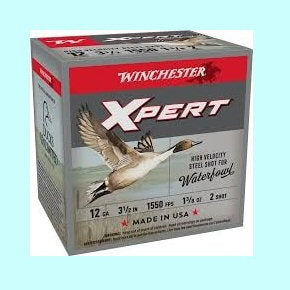 Winchester Xpert Steel High Velocity 12ga 3 1/2" 1 3/8oz. 1550FPS #2 - Case