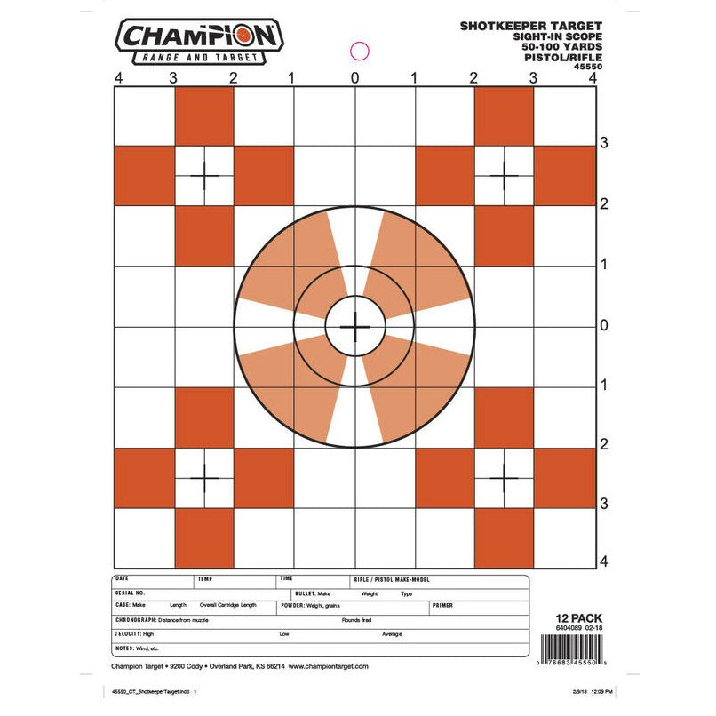 Champion Shot-keeper target 12pk