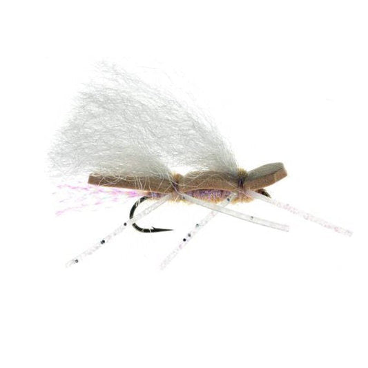 Chubby Chernobyl tan foam terrestrial attractor dry fly for trout fishing, matching hoppers and pale stoneflies on Colorado rivers
