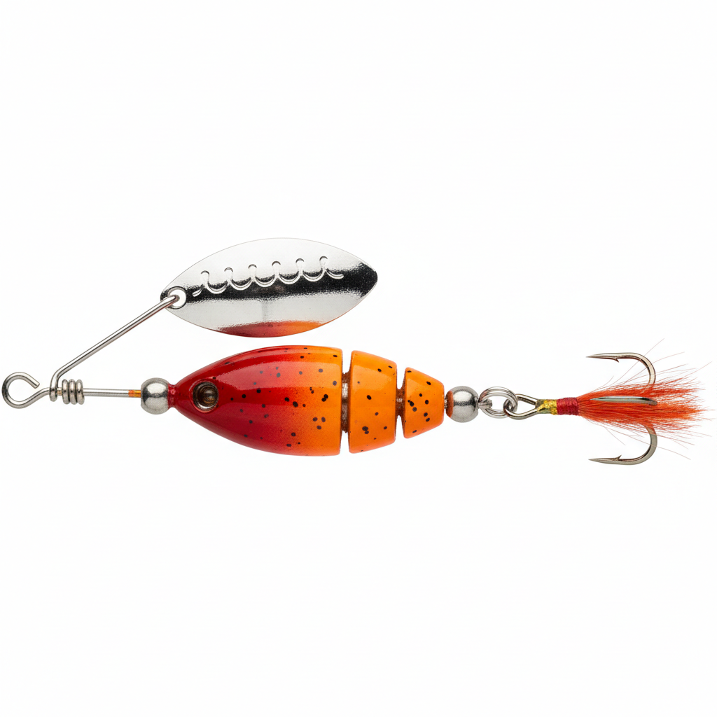 Blue Fox Vibrax #3 Chili Pepper inline spinner fishing lure