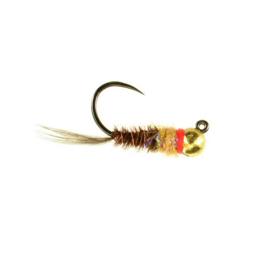 Jiggy Frenchie TB tungsten jig hot-spot nymph size 20 for euro nymphing on the Roaring Fork and Frying Pan rivers in Colorado