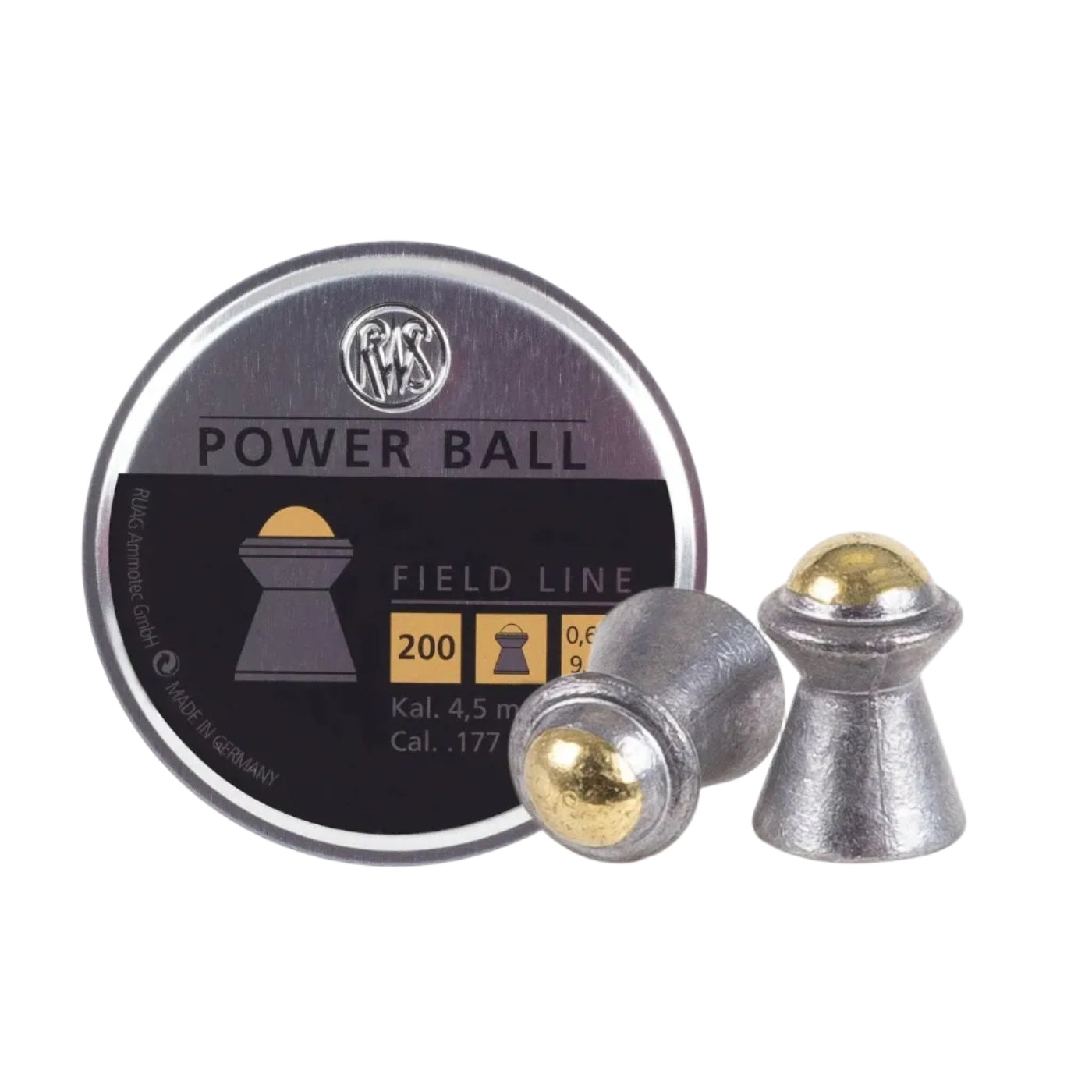 RWS Powerball 4.5 Cal / .177 9.4 Grains 200ct