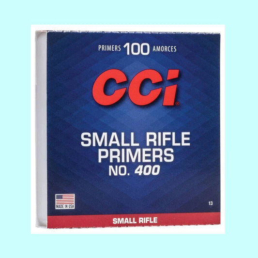 CCI Small Rifle Primers No. 400 – 100ct Non-Corrosive Centerfire Primer for .223 Rem, .204 Ruger & 6.5 Grendel