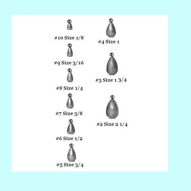 Water Gremlin Snap Lock Dipsey Sinkers 1/4