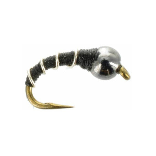 Zebra Midge beadhead midge pattern for year-round trout fishing on the Frying Pan, Roaring Fork, and Colorado River